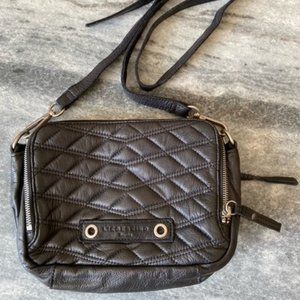 Liebeskind Quilted Black Leather Crossbody Bag